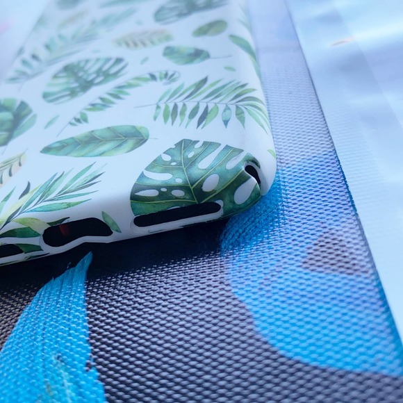 iPhone 6 Plus Case Green White Leaf Print NEW Matte Finish Cover - Picture 3 of 6